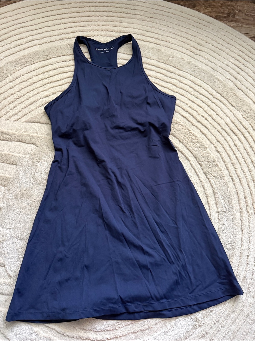 Outdoor Voices Navy Blue Racerback Active Dress